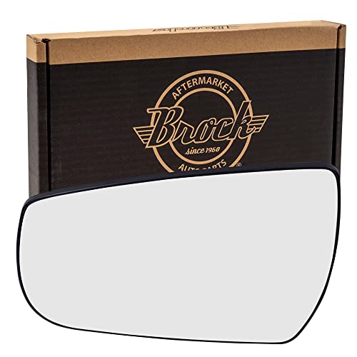 Brock Replacement Driver Door Mirror Glass With Base Compatible With 2013 2014 2015 Malibu #TOP1