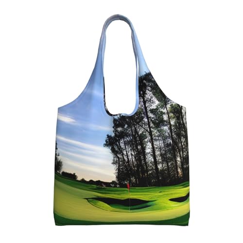 Sac fourre-tout en toile noir imprimé golf le cadeau idéal pour femme et mère active