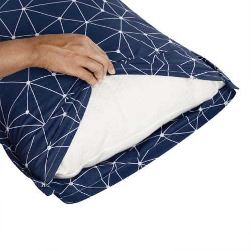 Image of Wakefit 100% Cotton Pillow Cover Set of 2 | 200 TC Soft & Breathable Pillow Cases | Standard Size 18 x 27 Inch | Skin Friendly, Durable & Gentle Machine Washable | Nicole