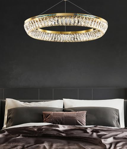 Lustre en cristal moderne haut de gamme plafonnier chic suspendu en verre pour un éclat unique