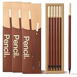 SimSign Bleistifte 2B - 30 Stück, Dreikant Bleistift mit Stabiler Dicker Mine & aus Schwarzem Holz, Pencil, für Schule, Büro, Zeichnen