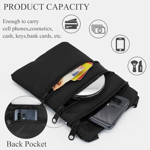 Crossbody Phone Purse, Oxford Cloth Small Phone Purse Cell Phone Purse, Smartphone Crossbody Bag with Zipper3