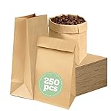 【Gran Capacidad para Uso Comercial y Personal】Este lote de 250 bolsas papel kraft ofrece un suministro práctico para panaderías, cafeterías, tiendas y pequeños eventos. Además, estas bolsas regalo se adaptan a ocasiones especiales como Navidad, bodas, cumpleaños o Halloween, gracias a su formato versátil y resistente.