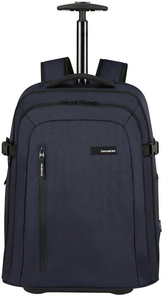Roader - Laptop Backpack with Wheels 17.3 Inches, 55 cm, 28 l, Blue (Dark Blue)