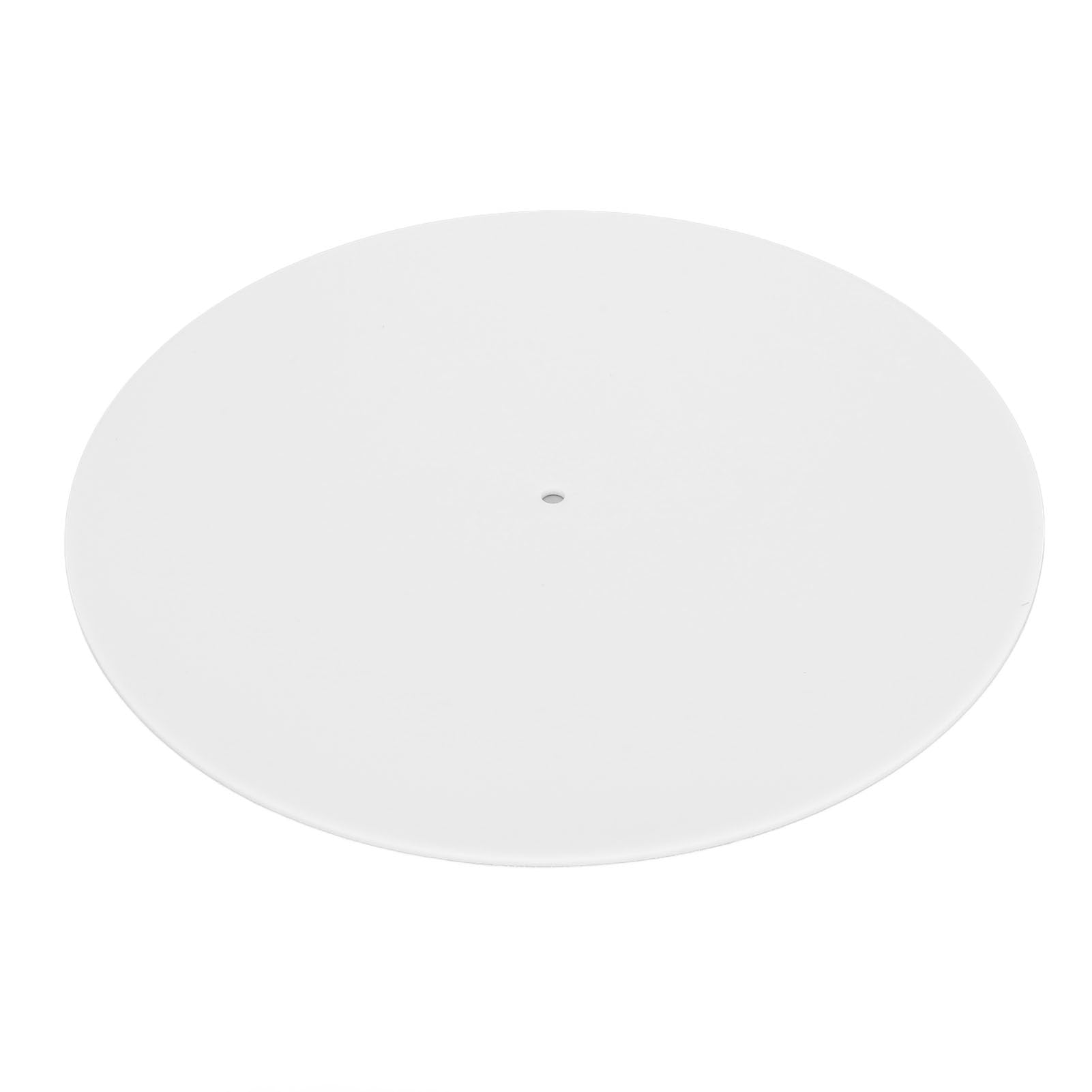Tappetino per Giradischi, Moderno Tappetino per Giradischi in Acrilico Dal Suono Chiaro per Giradischi da 12 Pollici (WHITE)