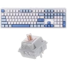 EPOMAKER TH108 Full Size Mechanical Keyboard+Cream Marble 47gf Gaming Keyboard Switches