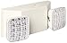 LED Two Head Emergency Light with Battery Back-up White (2 Pack)