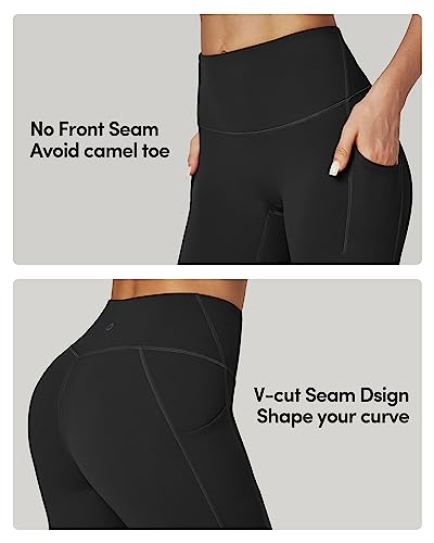 IUGA Biker Shorts Women Tummy Control 8" Workout Gym High Waisted Running Yoga Compression Spandex Shorts Women with Pockets3