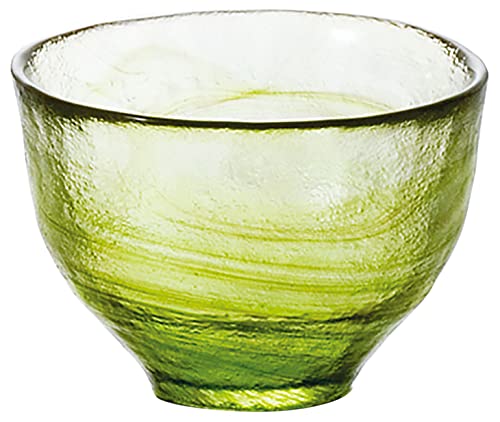 ????(ADERIA) Tsugaru Vidro F-62938 Soup Bowl, Green