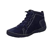 Josef Seibel 59686 Fergey 86 Damen, Frauen Stiefeletten,Schnürstiefelette,Stiefel,Chukka Boot,Halbstiefel,Schnürboots,Bootie,flach,ocean (Blau)