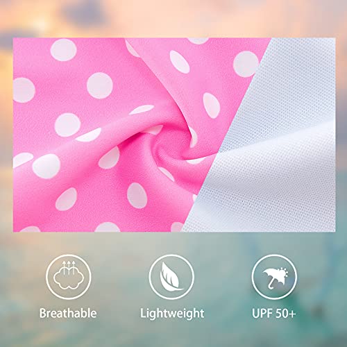 Vieille Bathing Suit For 3T 4T Girl Swimsuits One Piece Polka Dot Toddler Swimsuit Ruffle Pink Swimwear For Beach #TOP6