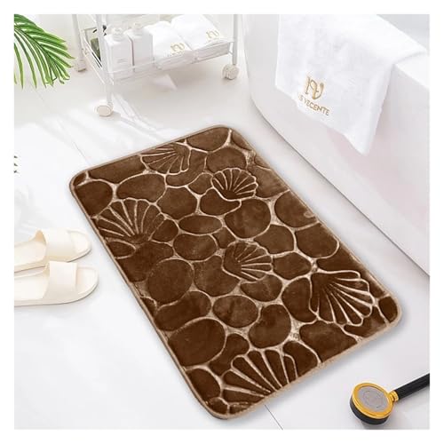 Tapis de bain super absorbant et antidérapant bleu ciel 50x80 cm - 5