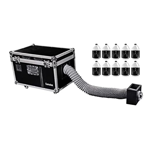 Chauvet DJ CUMULUS Fog Machine Pro DMX Fogger w/Road Case + (10) Gallons Fluid
