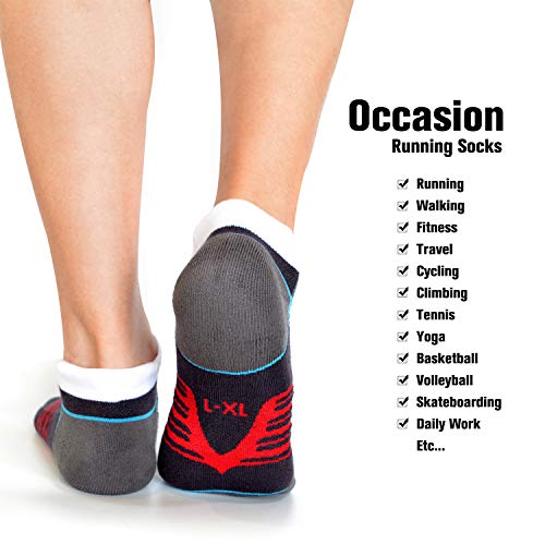 Image of Busy Socks Compression Ankle Cushioned Running Sport Socks for Men Women, Low Cut Arch Support Tab Athletic Socks 3 Pairs