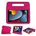 Produktbild ProCase Kinder Hülle mit Kickstand für iPad 10.2 Zoll/iPad Pro 10.5 Zoll/iPad Air 3rd 10.5 Zoll, Ultra Leicht Stoßfest Robust Kind Schutzhülle Umwandelbar Handgriff Handle Standfunktion -Magenta