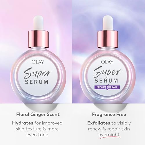 Olay Super Serum Night Repair, Fragrance-Free - Niacinamide, Peptide, Salicylic & Lactic Acid, Glycerin ​- 5-in-1 Skin Care Benefits - Hydrating, Evens Tone, Reduces Dark Spots, Anti-Aging, 1.0 Oz - image 5