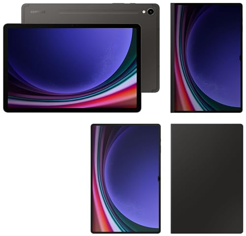 Image of Samsung Galaxy Tab S9 Ultra, RAM 12 GB, ROM 256 GB, Wi-Fi + 5G Tablet, Gray with S9 Ultra Screen Protector, Transparent & S9 Ultra Privacy Screen, Black & S9 Ultra Book Cover Keyboard, Black