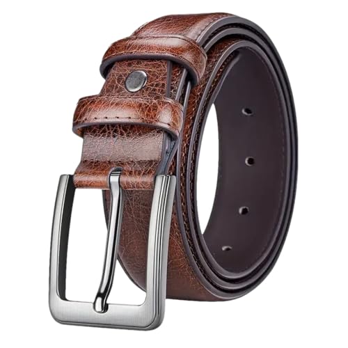 YTR6TW Men's Buckle Jeans Leather Belts Casual Business Belts Male Fashion Cowboy Style Waistband Belt
