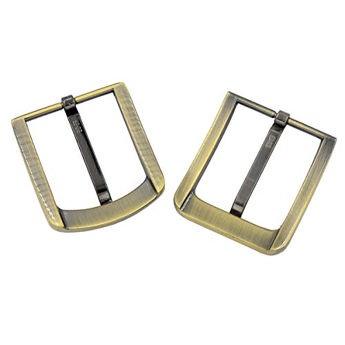 Dgol Leather Craft Diy 2 Pcs Bronze Strap Prong Pin Belt Buckle Webbing Buckles 1-1/2 Inch (40 Mm) #TOP4