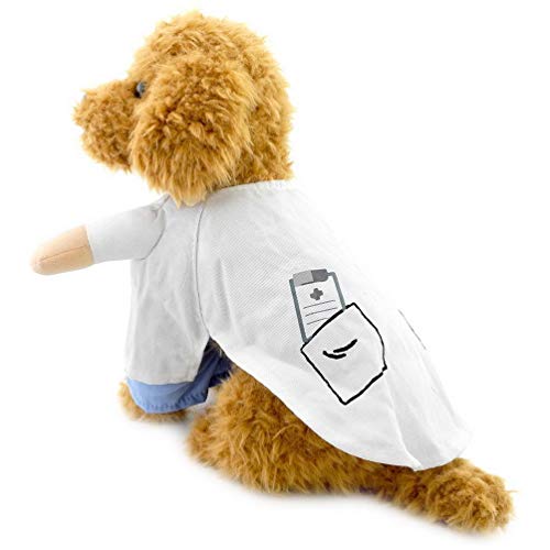 Selmai Cool Doctor Halloween Costume For Small Dog Cat Puppy Party Holiday Outfits Fancy Dress Chihuahua Clothes Size L #TOP3