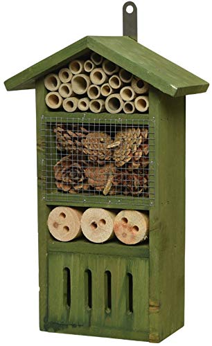Direct Global Trading Green Painted Wood Hanging Insect House