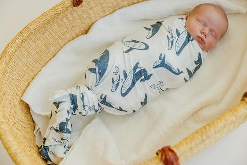 Image of Copper Pearl Swaddle Blankets for Newborns | Soft Stretchy Receiving Blankets for Boys and Girls | Large 46 x 46 Inch Baby Blankets | Lightweight and Breathable Swaddles | Cove
