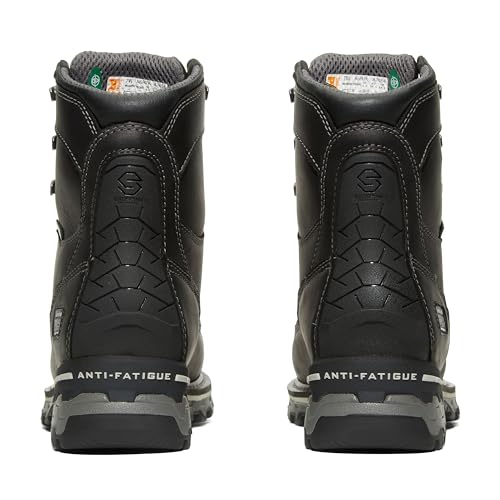 Timberland PRO Timberland PRO Women's Boondock 8 Inch Composite Safety Toe Puncture Resistant Insulated Waterproof Industrial Work Boot, Black-2024 NEW, 8.5 W US
