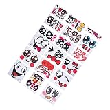 Autocollants de grossesse : obtiendrez tickers de différents visages, pourrez prendre de nombreuses photos amusantes avec votre conjoint, autocollants pour ventre