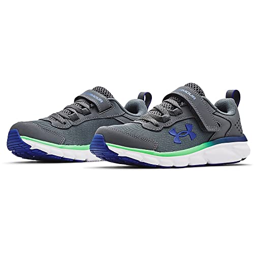 Image of Under Armour Boys' Little Kid Pre School Assert 9 Alternate Closure, Pitch Gray (103) /White, 1.5