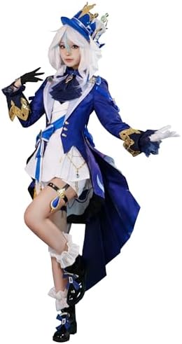 Genshin Impact Cosplay Furina White Form Cosplay Costume Set