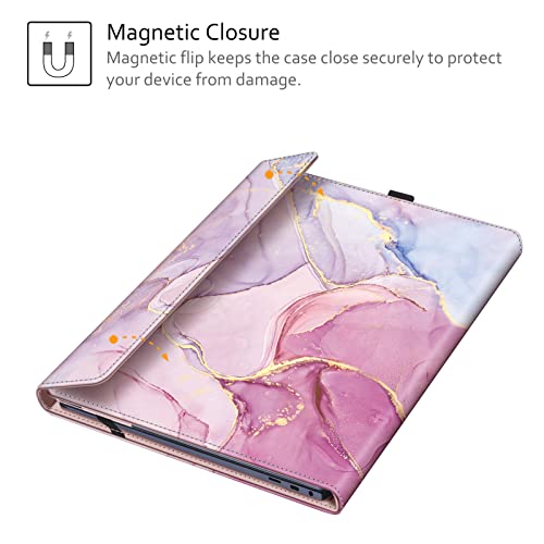 Fintie Sleeve Case For 15.6" Samsung Galaxy Book2 Pro 360 Np950Qed/Galaxy Book2 Pro Np950Xed/Galaxy Book Pro 360 Np950Qdb/Galaxy Book Pro Np950Xdb - Premium Pu Leather Portfolio Book Cover, G-Marble #TOP4
