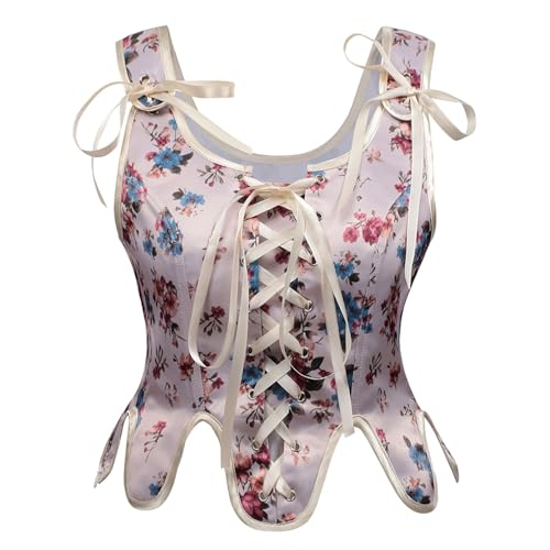 Corset bustier gainant pour soirée romantique body shapewear ajustable rouge L