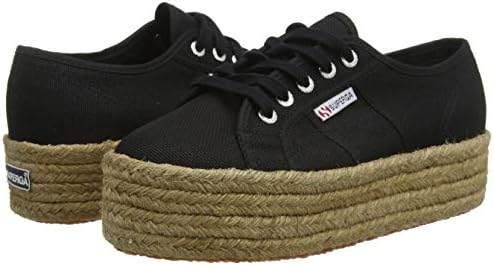Superga Women's 2790-COTROPEW Gymnastics Shoes, Black, 7.5 W / 6 M US | Image 6
