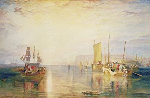 Toile Turner Merlan pêche au large de Margate 50x70cm pour remplacer une affiche papier froissée