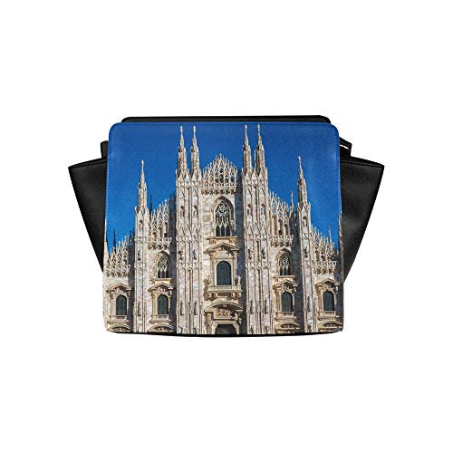 Shoulder Bag Small Unusual Beautiful Milan Cathedral Satchel Bag Crossbody Bags Travel Bags Duffel Shoulder Bags Luggage For Lady Girl Women Lady Shoulder Bag