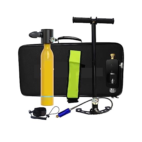 Equipement de plongée cylindre d'oxygène 0,5 L portable natation adultes jaune