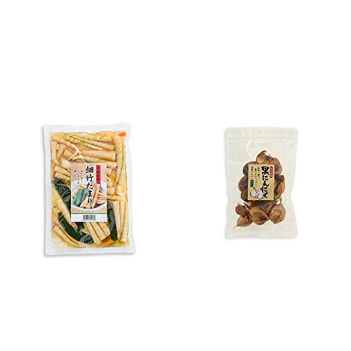 [2点セット] 青唐辛子 細竹たまり(330g)・熟成発酵 黒にんにく(120g)