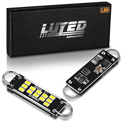 LUYED Extremely Bright 620 Lumens 44mm 1.73" 561 562 567 564 3020 12-EX Chipsets LED Bulbs Used for Dome Light,Xenon White Cover