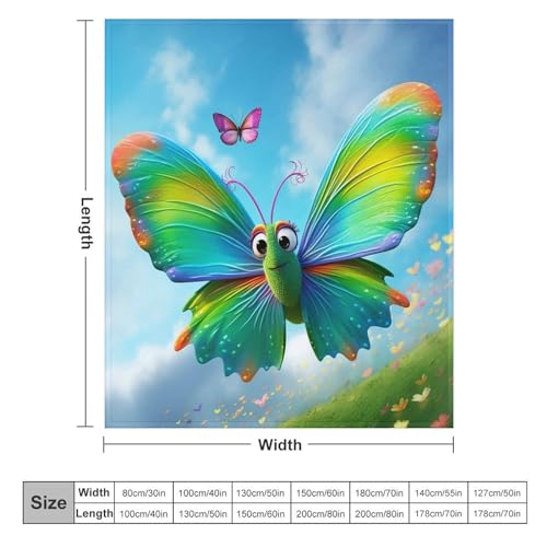 Couvertures polaires plaid flanelle douce lit 180x200 couverture papillon