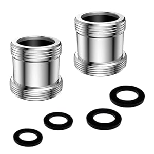 Exin Dehcen Doppelgewinde Wasserhahnadapter 2 Stück