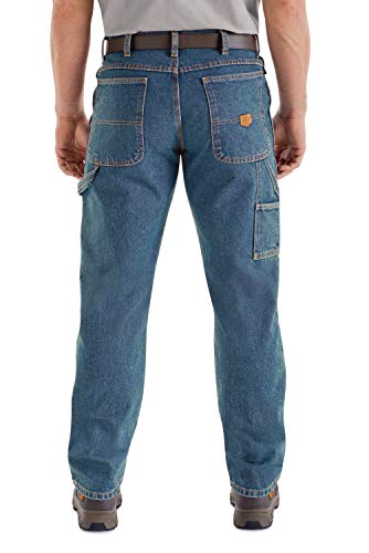 Calça Jeans Masculina Red Kap de Caimento Solto Dungaree, Stonewash, 38W x 34L