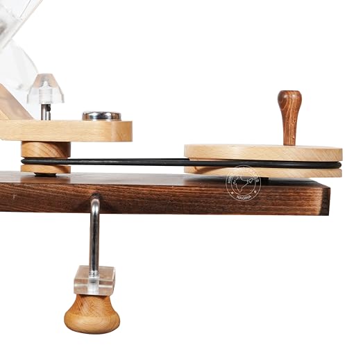 Image of Hind Handicrafts Wooden Yarn Ball Winder for Knitting Crocheting - Handcrafted - Natural Hand Operated - Knitter's Gifts Center Pull Ball Winder (Antique)