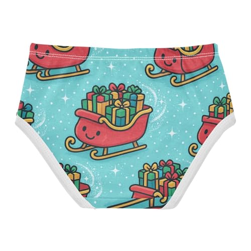 Sleigh Girls' Hipster Triangle Panties Organic Cotton Toddler Underwear for Toddler Girls in Sizes 2T,3T, 4T, 5T, 6Y and 8Y2
