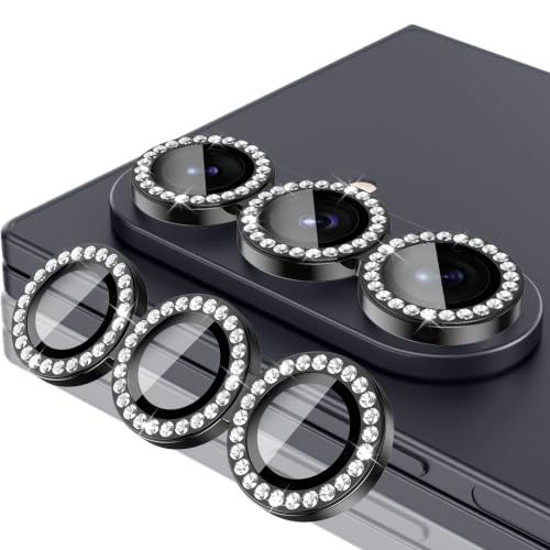 Casetego for Galaxy Z Fold 8 Ultra Camera Lens Protector,9H Hardness,Scratch Resistant,Ultra-thin Tempered Glass,Metal Individual Camera Cover for Samsung Galaxy Z Fold 8 Ultra,Case Friendly,Shiny Black