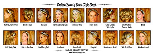 Headband With Crystal Rhinestones, Purple Fashion Band, Gatsby Style, Roaring 20'S, Stretch Band, Look Sheet On All The Different Ways To Wear Including The Inspired Great Gatsby 20'S Looks #TOP1