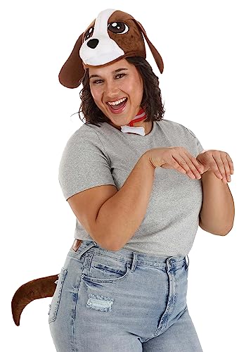 Disfraz para perro con sombrero, collar y cola