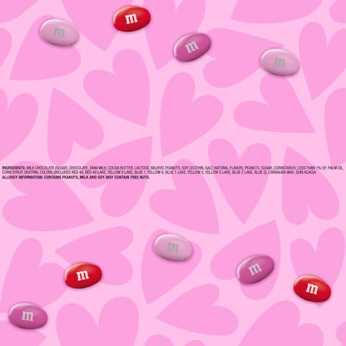 M&M'S Peanut Chocolate Candies, Valentines Day Candy, Cupid's Mix, 10 oz_AB