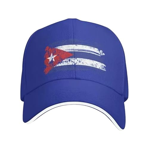 Photo de Casquette De Baseball, Cuba Drapeau Casquette De Baseballs Homme Femme, Baseball Cap,Réglable Casquettes, Hat, Chapeau Sport Hat Casquettes