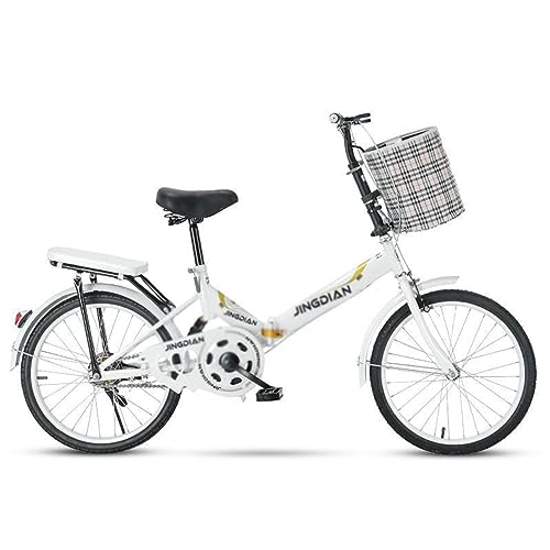 Vélo pliant 20 pouces avec siège arrière et double frein à disque