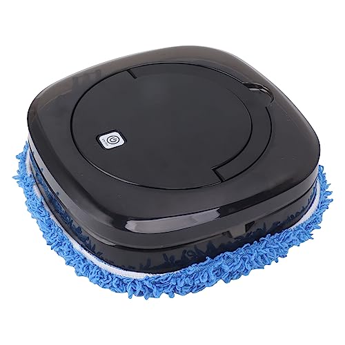 Aspirapolvere Robot, Aspirapolvere Robot Intelligente Ultra Silenzioso e Mop Combo con Serbatoio dell'Acqua, Lavapavimento Completamente Automatico Asciutto e Bagnato (Nero)